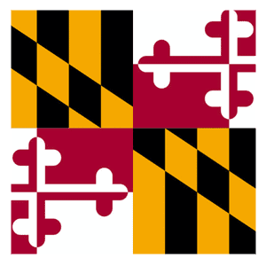 MD State flag icon